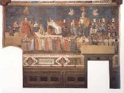 Ambrogio Lorenzetti Allegory of Good Governmert (mk08) oil on canvas